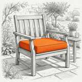 Square seat cushions — made-to-measure by Foamera