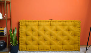Mustard Tufted Floor Cushion 10