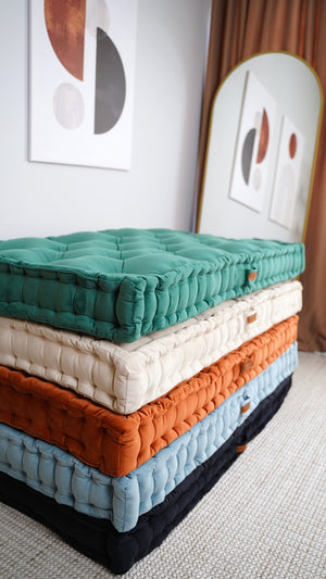Velvet Tufted Floor Sofa 11