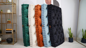 Velvet Tufted Floor Sofa 10