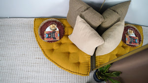 Velvet Floor Cushion Bohemian 3
