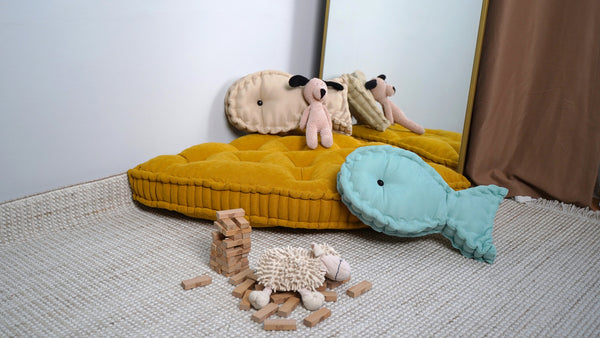 Velvet Floor Cushion Bohemian 5