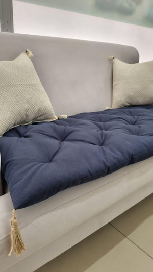 Linen Quilted Sofa Topper 11