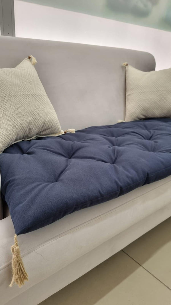 Linen Quilted Sofa Topper 11