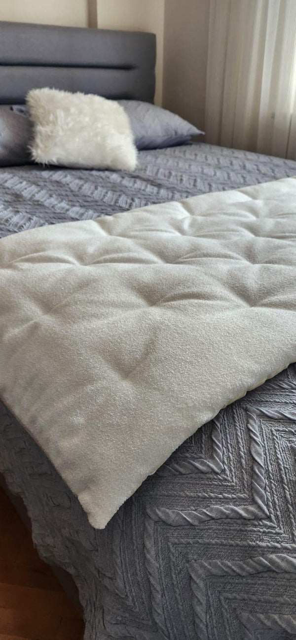 Linen Quilted Sofa Topper 14