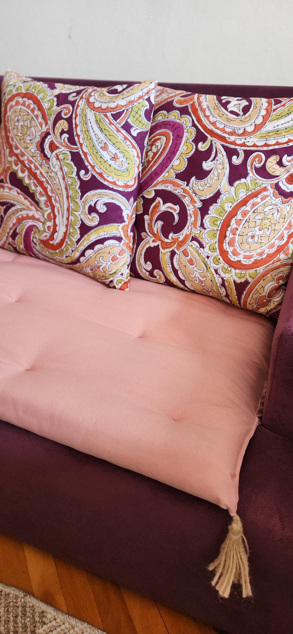 Linen Quilted Sofa Topper 12