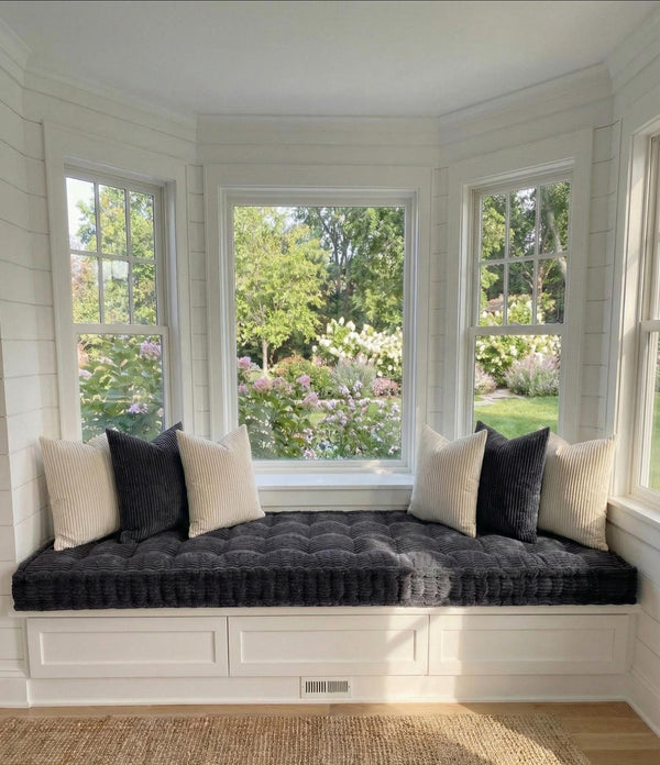 Corduroy Tufted Bench 7