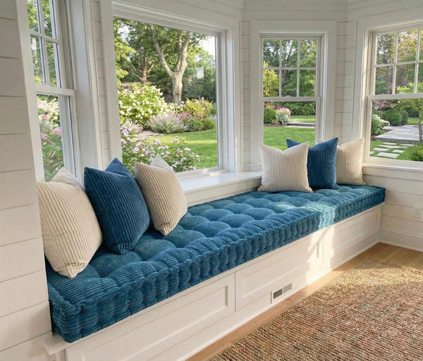 Trapezoid Tufted Bench 5