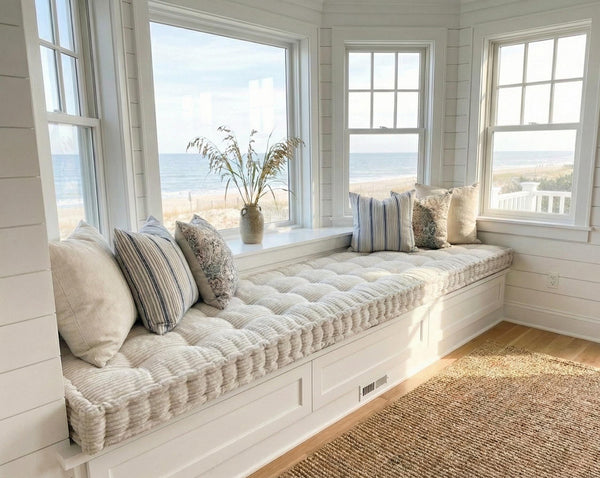 Corduroy Tufted Bench 4