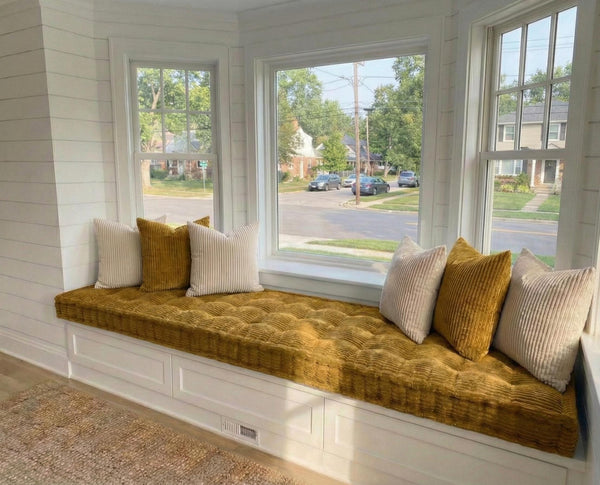 Trapezoid Tufted Bench 8
