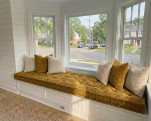 Corduroy Tufted Bench 6