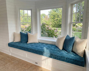 Trapezoid Tufted Bench 7