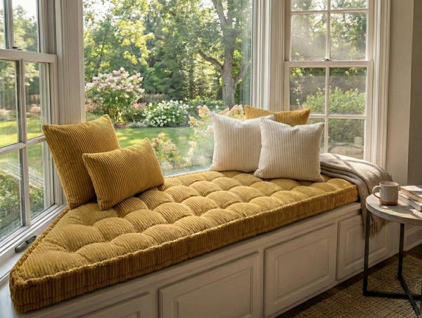 Trapezoid Tufted Bench 4