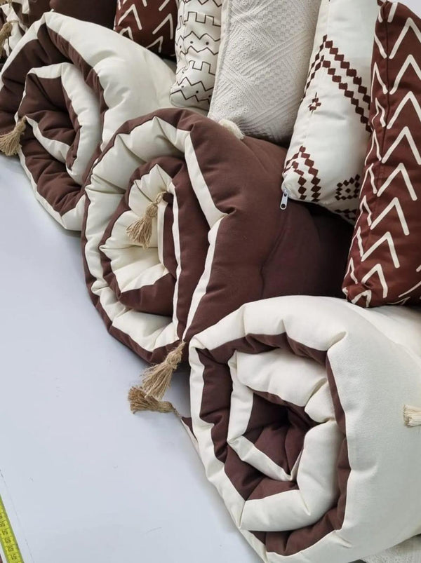 Linen Quilted Sofa Topper 9