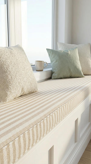 Custom Linen Bench Cushion 17