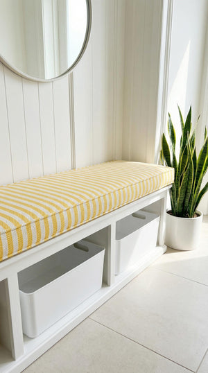 Custom Linen Bench Cushion 18