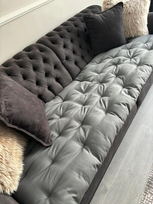 Linen Quilted Sofa Topper 15