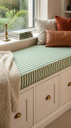 Custom Linen Bench Cushion 13