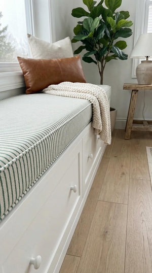 Custom Linen Bench Cushion 11