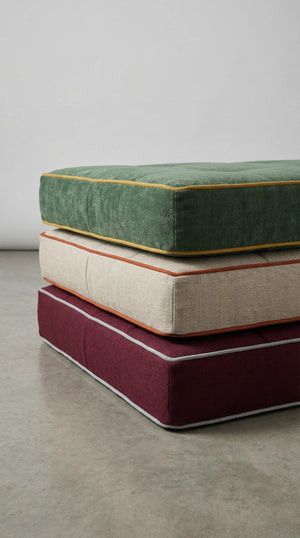 Custom Linen Bench Cushion 1
