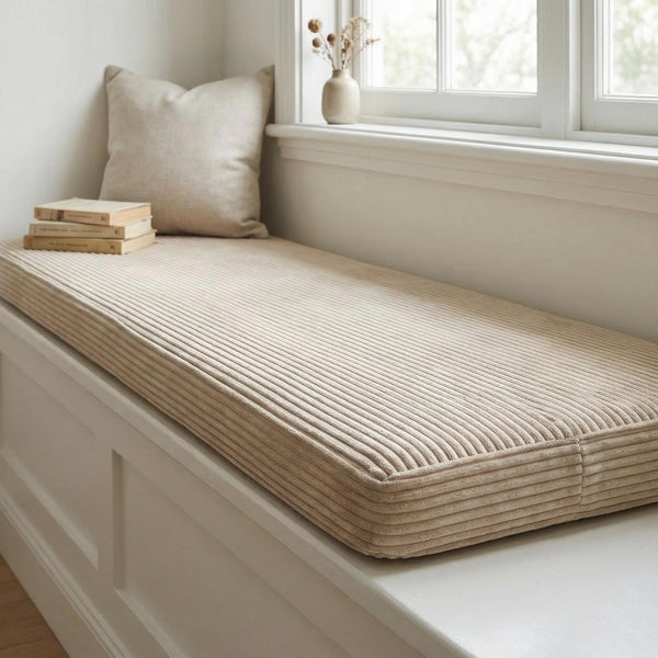 Custom Corduroy Bench Cushion 12