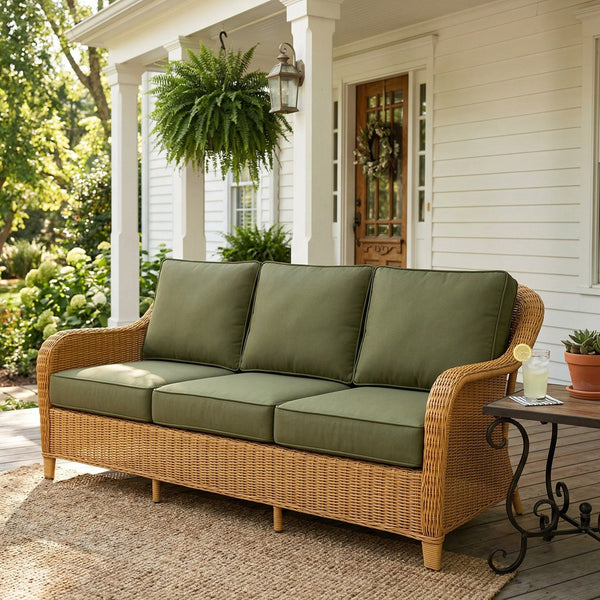 Custom Outdoor Seat Cushion, Made-to-Measure Patio Bench Cushion, Waterproof Dining Chair Pad, Sunbrella-Style Stripe Se
