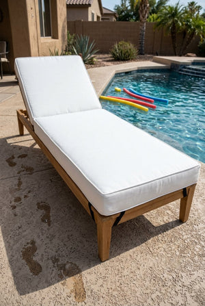 Custom Outdoor Seat Cushion, Made-to-Measure Patio Bench Cushion, Waterproof Dining Chair Pad, Sunbrella-Style Stripe Se