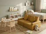 Custom Modular Kids Play Sofa, Corduroy Toddler Play Couch, Convertible Foam Floor Sofa for Playroom, Montessori Nursery