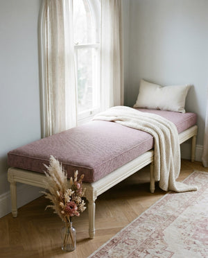 Custom Window Seat Cushion with Foam, Made-to-Measure Bench Seat Pad, Banquette Booth Cushion, Reading Nook Window Seat,