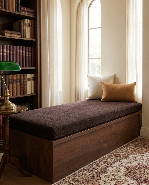 Custom Window Seat Cushion with Foam, Made-to-Measure Bench Seat Pad, Banquette Booth Cushion, Reading Nook Window Seat,