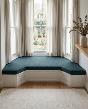 Custom Window Seat Cushion with Foam, Made-to-Measure Bench Seat Pad, Banquette Booth Cushion, Reading Nook Window Seat,