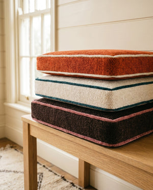 Custom Window Seat Cushion with Foam, Made-to-Measure Bench Seat Pad, Banquette Booth Cushion, Reading Nook Window Seat,