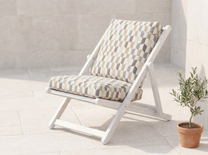Custom Outdoor Seat Cushion with Ties, Made-to-Measure Garden Bench Pad, Patio Chair Cushion, Weatherproof Bistro Seat P