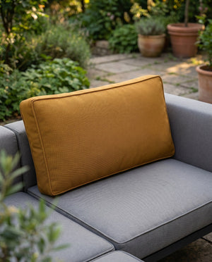 Custom Outdoor Seat Cushion with Ties, Made-to-Measure Garden Bench Pad, Patio Chair Cushion, Weatherproof Bistro Seat P