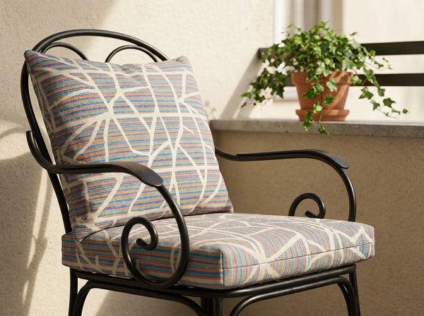 Custom Outdoor Seat Cushion with Ties, Made-to-Measure Garden Bench Pad, Patio Chair Cushion, Weatherproof Bistro Seat P