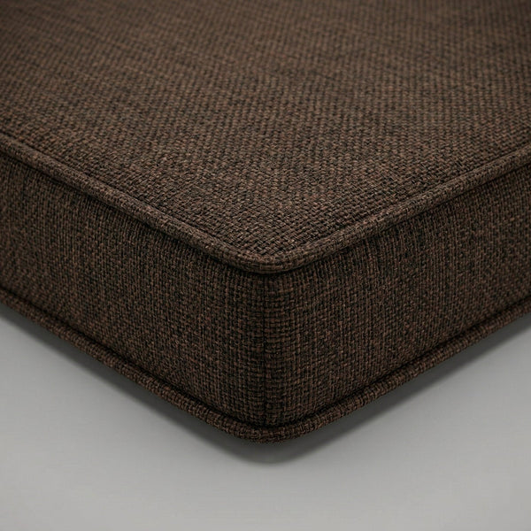 Custom Outdoor Seat Cushion with Piping, Made-to-Measure Box Edge Patio Bench Cushion, Waterproof Chair Seat Pad, Window