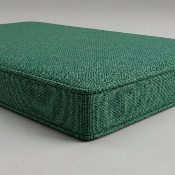 Custom Outdoor Seat Cushion with Piping, Made-to-Measure Box Edge Patio Bench Cushion, Waterproof Chair Seat Pad, Window