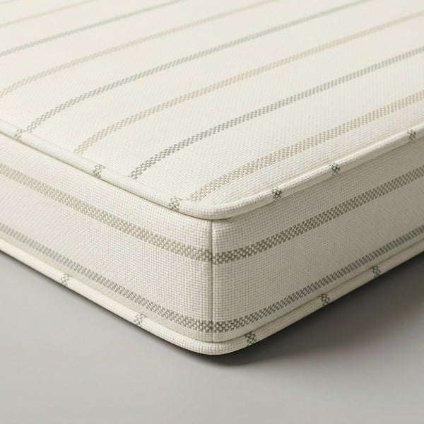 Custom Outdoor Seat Cushion with Piping, Made-to-Measure Box Edge Patio Bench Cushion, Waterproof Chair Seat Pad, Window