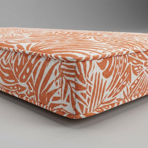 Custom Outdoor Seat Cushion with Piping, Made-to-Measure Box Edge Patio Bench Cushion, Waterproof Chair Seat Pad, Window