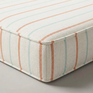 Custom Outdoor Seat Cushion with Piping, Made-to-Measure Box Edge Patio Bench Cushion, Waterproof Chair Seat Pad, Window