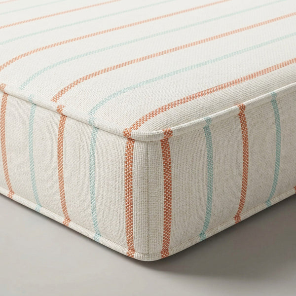 Custom Outdoor Seat Cushion with Piping, Made-to-Measure Box Edge Patio Bench Cushion, Waterproof Chair Seat Pad, Window