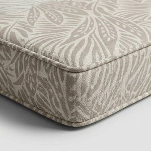 Custom Outdoor Seat Cushion with Piping, Made-to-Measure Box Edge Patio Bench Cushion, Waterproof Chair Seat Pad, Window