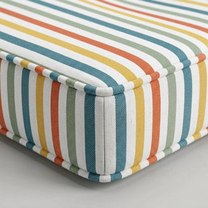 Custom Outdoor Seat Cushion with Piping, Made-to-Measure Box Edge Patio Bench Cushion, Waterproof Chair Seat Pad, Window