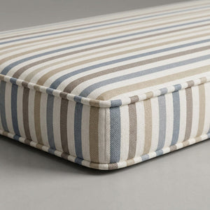 Custom Outdoor Seat Cushion with Piping, Made-to-Measure Box Edge Patio Bench Cushion, Waterproof Chair Seat Pad, Window