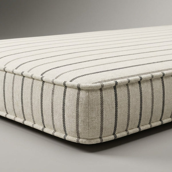 Custom Outdoor Seat Cushion with Piping, Made-to-Measure Box Edge Patio Bench Cushion, Waterproof Chair Seat Pad, Window