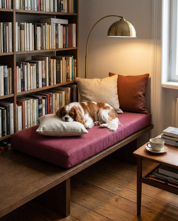 Custom Window Seat Cushion, Made-to-Measure Bench Seat Pad, Pet-Friendly Giza Cotton Cushion, Banquette Booth Nook Cushi