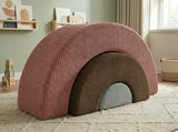 Custom Rainbow Play Couch, Corduroy Kids Climbing Sofa, Nested Arch Floor Cushion, Montessori Nursery Playroom Furniture