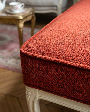 Custom Window Seat Cushion with Piping, Made-to-Measure Bay Window Bench Cushion, Banquette Booth Bench Seat Pad, Readin