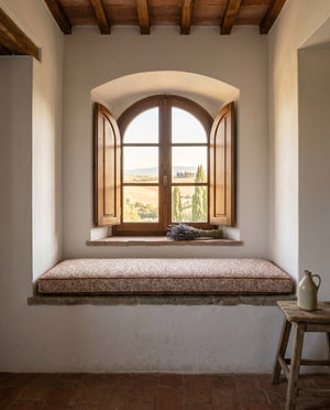 Custom Window Seat Cushion with Piping, Made-to-Measure Bay Window Bench Cushion, Banquette Booth Bench Seat Pad, Readin