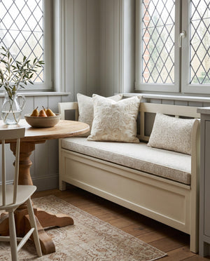 Custom Window Seat Cushion with Piping, Made-to-Measure Bay Window Bench Cushion, Banquette Booth Bench Seat Pad, Readin